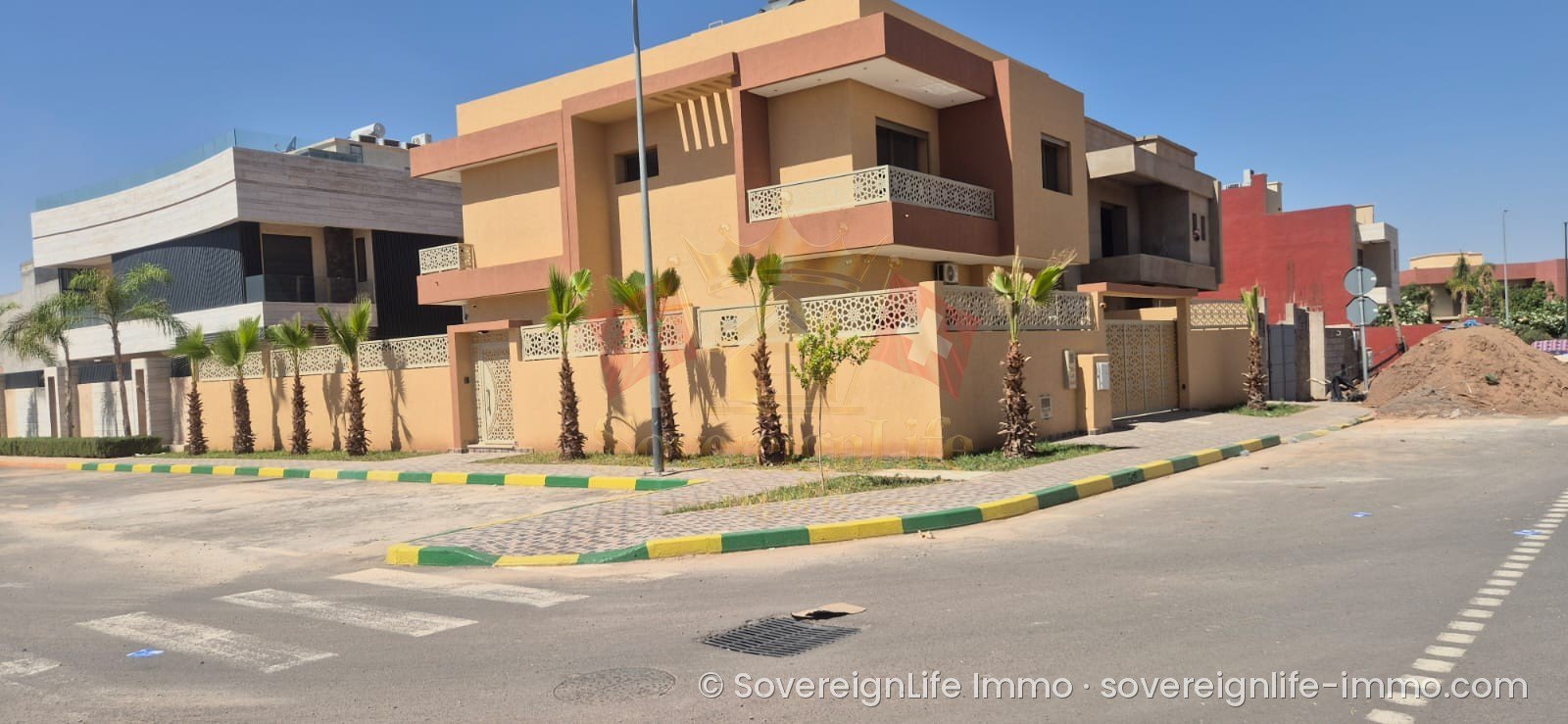 Villa neuve d'angle avec piscine – 2 façades – 378 m² – Basateen, Marrakech — photo 2