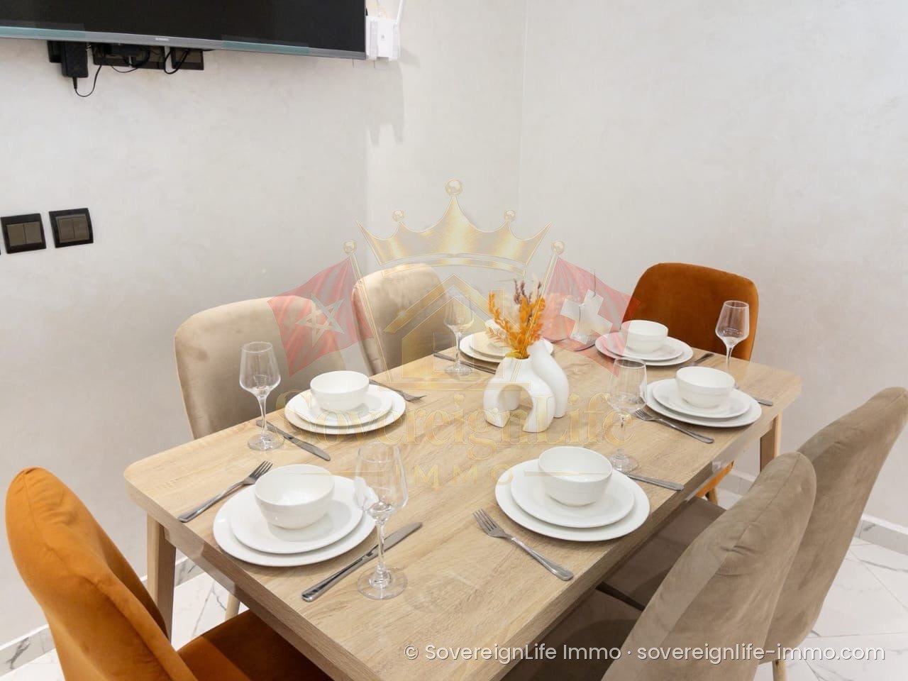 Appartement meublé 3 chambres avec ascenseur – Résidence Les Jardins de Chrifia — photo 5
