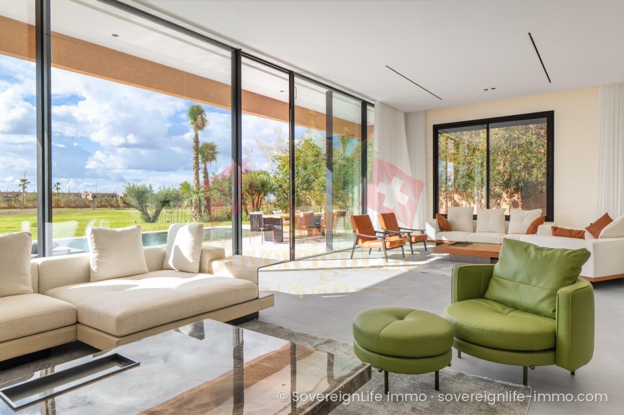 Villa d'exception 4 façades à louer, 662 m², spa et piscine chauffée – Argan Golf Resort, Marrakech — تصويرة 4