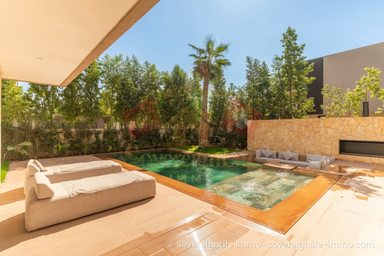 Architect-designed 5-suite villa with pool – Safir complex, Route Mohammed VI, Marrakech — photo 3