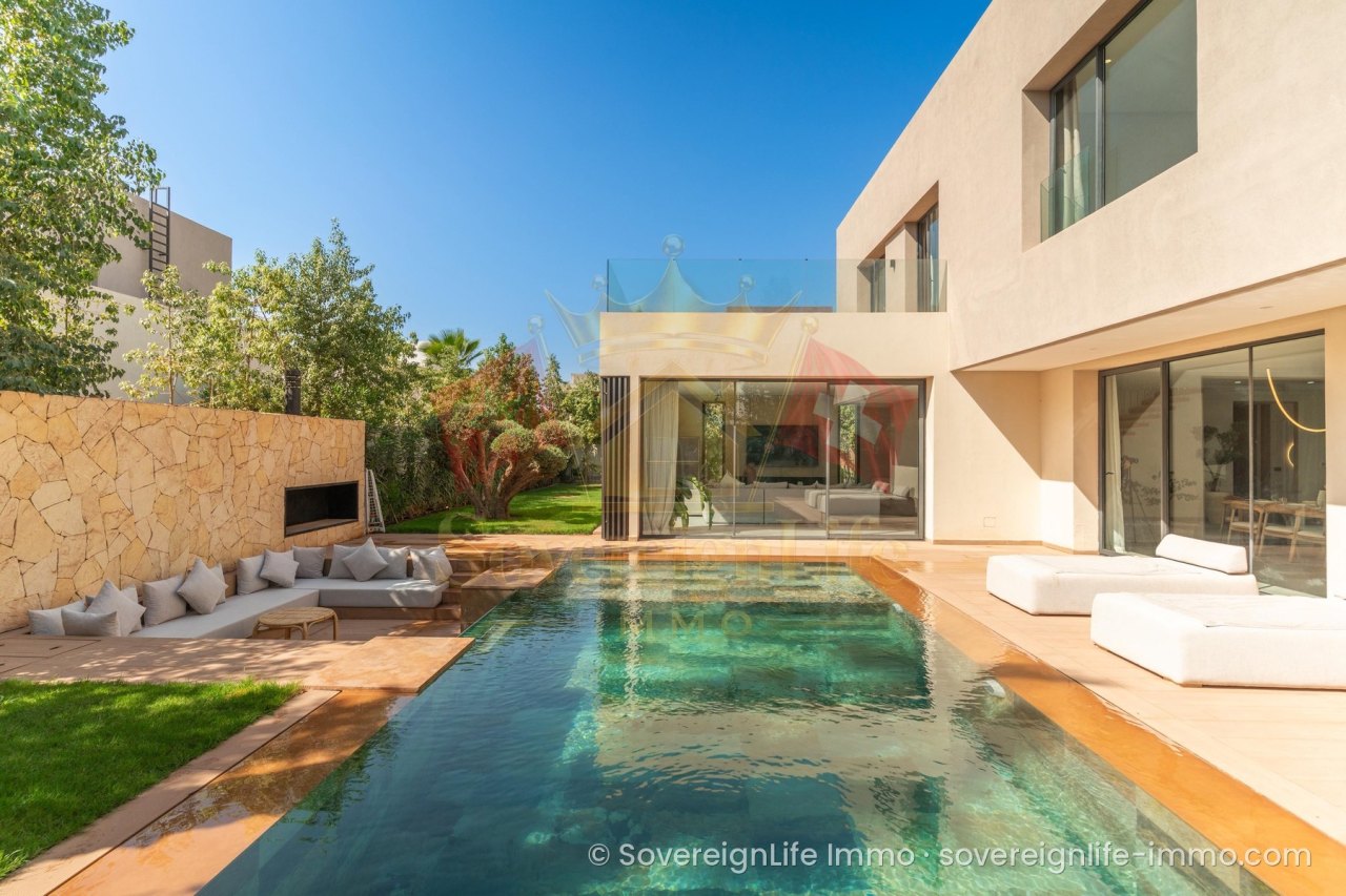 Villa d'architecte 5 suites avec piscine – Complexe Safir, Route Mohammed VI, Marrakech