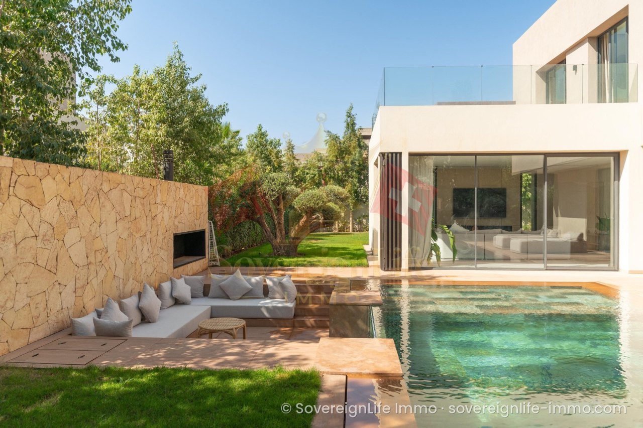 Architect-designed 5-suite villa with pool – Safir complex, Route Mohammed VI, Marrakech — photo 2