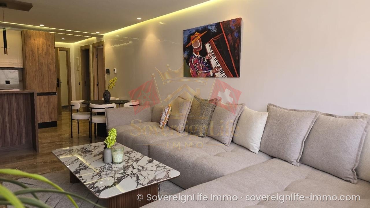 Designer 1-bedroom apartment with balcony – Gueliz, Marrakech — photo 2