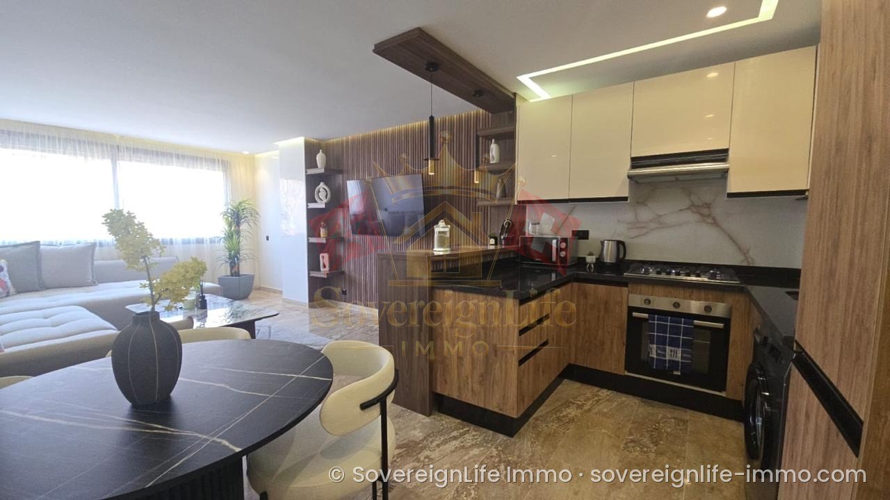 Designer 1-bedroom apartment with balcony – Gueliz, Marrakech — photo 3